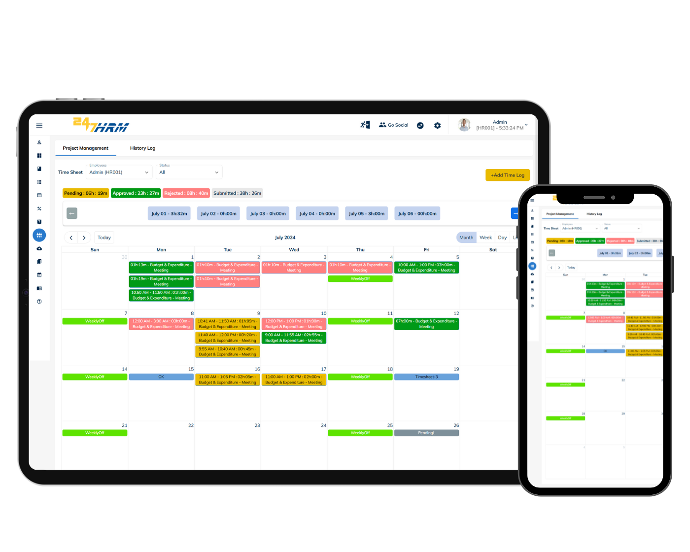 247HRM Timesheets