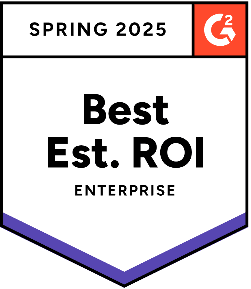 G2 Best Est. ROI Award 2025